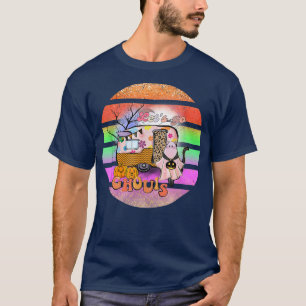 Ghouls Halloween Camping Ghost Funny Boho T Shirt