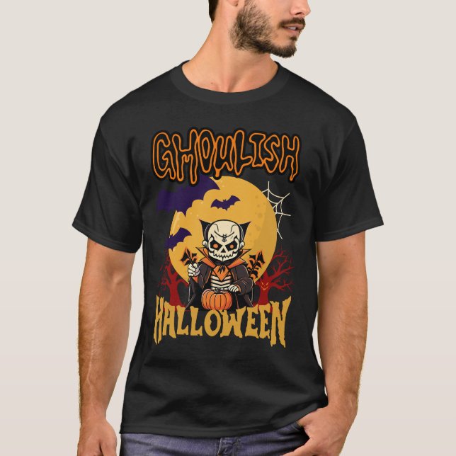 Ghouls Halloween T Shirt (Framsida)