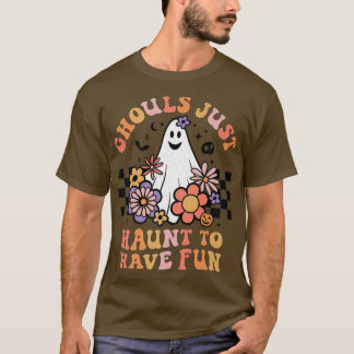 Ghouls har Roligt Women Girl Blommigt Gh T Shirt