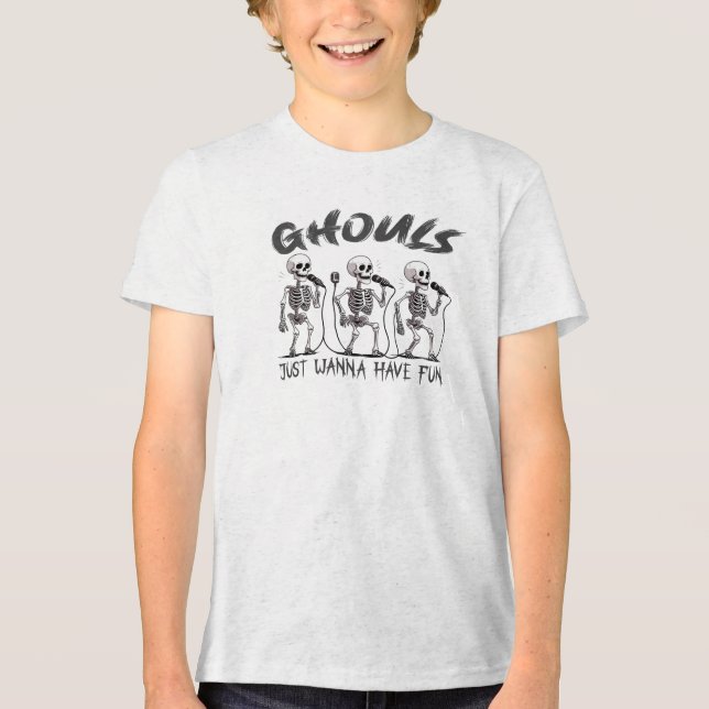 Ghouls Just Wanna Have Fun – Halloween Design T Shirt (Framsida)