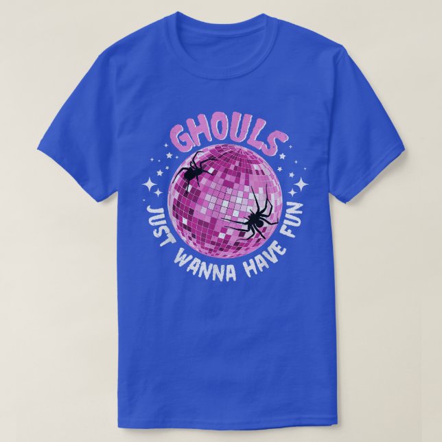 Ghouls Just Wanna Have Fun Spiders Night Out Boys  T Shirt (Design framsida)