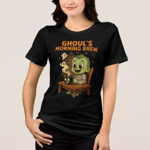 Ghouls morgon Brew Halloween Coffee Älskare T Shirt