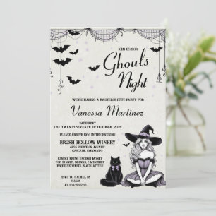 Ghouls Night Bachelorette Party Inbjudningar