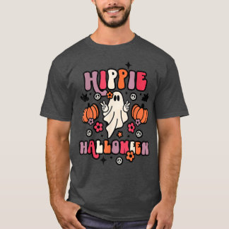 Ghouls Pumpkin Boo 60s 70-tal Hippie Halloween Cos T Shirt