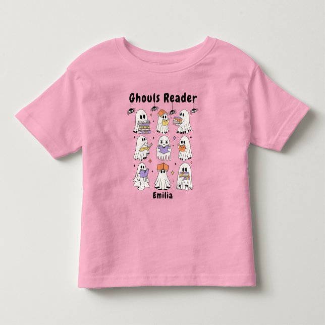 Ghouls Reader Books Småbarns T-Shirt (Framsida)