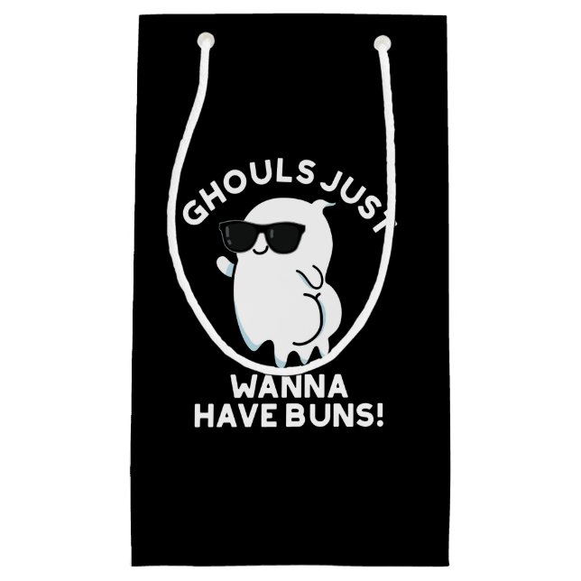 Ghouls vill bara ha Buns Ghost Pun Mörk BG (Framsidan)