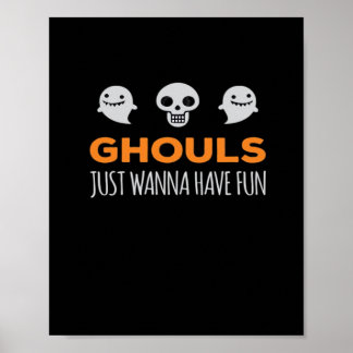 Ghouls vill bara ha en Roligt höstestetisk Poster
