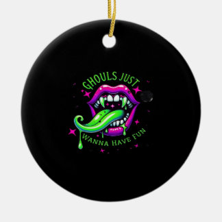 Ghouls vill bara ha Roligt Boo-tiful design Julgransprydnad Keramik