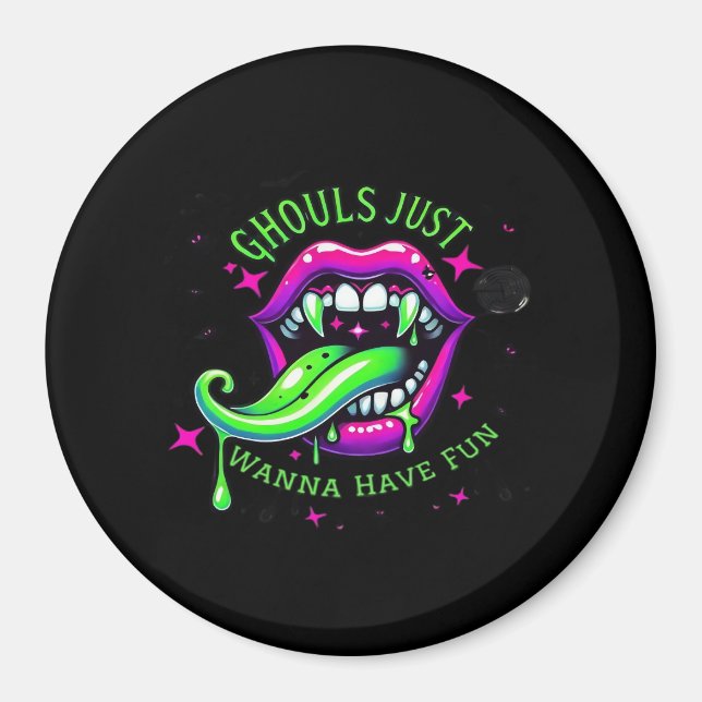Ghouls vill bara ha Roligt Boo-tiful design Magnet (Framsidan)