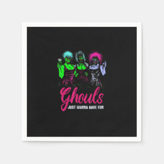 Ghouls vill bara ha Roligt - den roliga Vintagen H Pappersservett