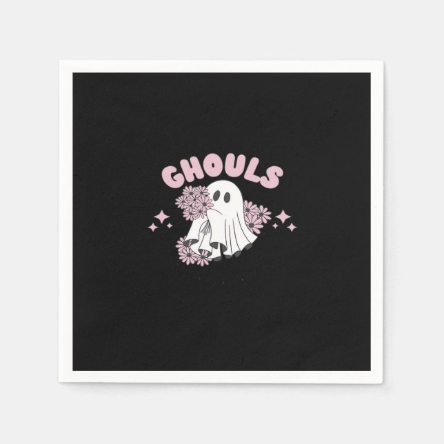 Ghouls vill bara ha Roligt Halloween Art Basic Sty Pappersservett (Framsidan)