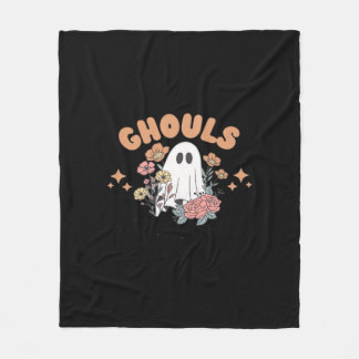 Ghouls vill bara ha Roligt Halloween Art Sloth Des Fleecefilt