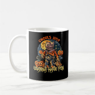 Ghouls vill bara ha Roligt Halloween-design Kaffemugg
