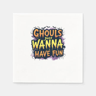 Ghouls vill bara ha Roligt - Halloween-design Pappersservett