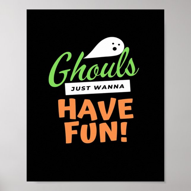 Ghouls vill bara ha Roligt - Halloween Ghouls Funn Poster (Framsidan)