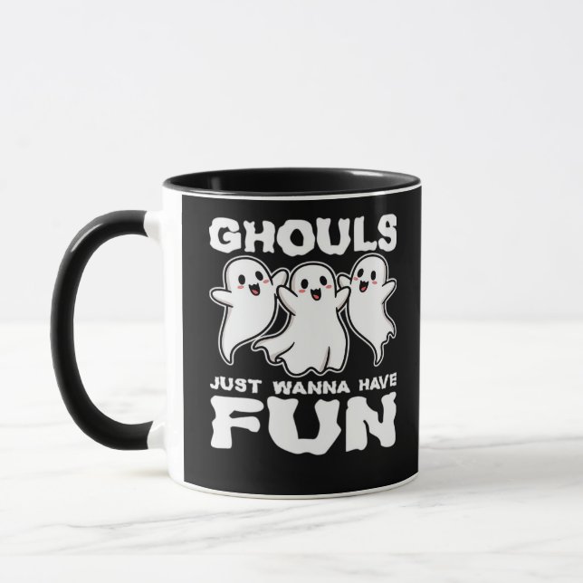 Ghouls vill bara ha Roligt - Halloween Gift Mugg (Vänster)
