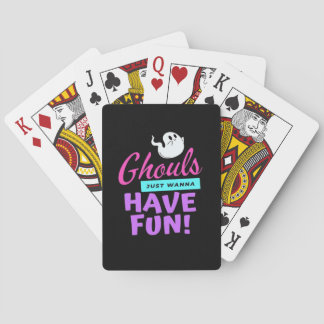 Ghouls vill bara ha Roligt - Halloween Humor Casinokort
