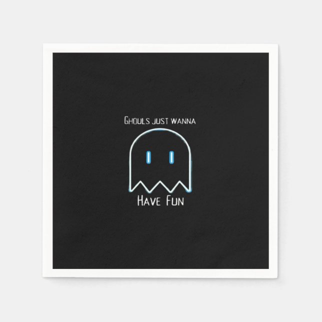 Ghouls vill bara ha Roligt - Halloween-säsongen Pappersservett (Framsidan)