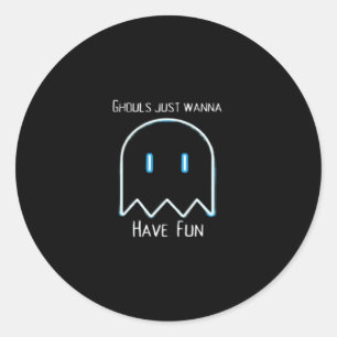 Ghouls vill bara ha Roligt - Halloween-säsongen Runt Klistermärke