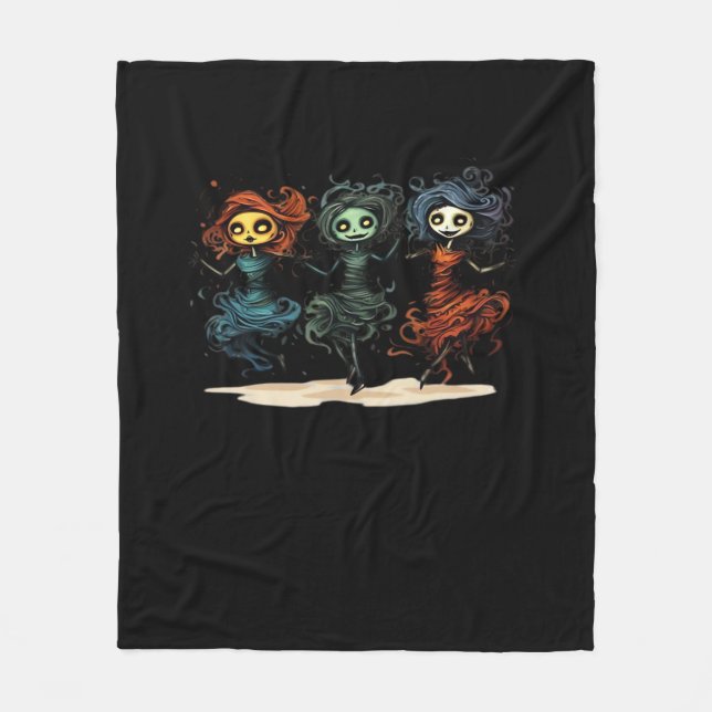 Ghouls vill bara ha Roligt Halloween Stil Fleecefilt (Framsidan)