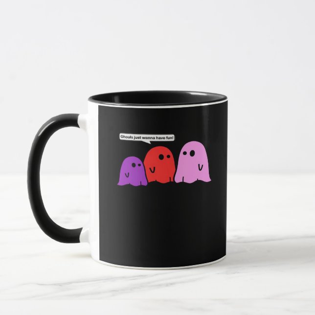 Ghouls vill bara ha Roligt Halloween Trending Feel Mugg (Vänster)