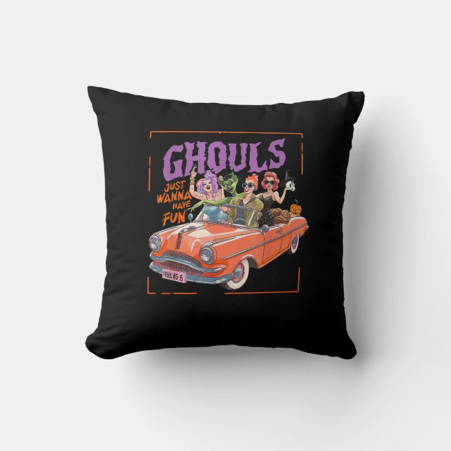 Ghouls vill bara ha Roligt... Kudde (Framsida)