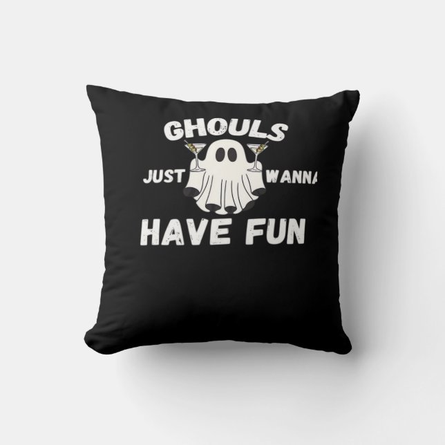 Ghouls vill bara ha Roligt... Kudde (Framsida)