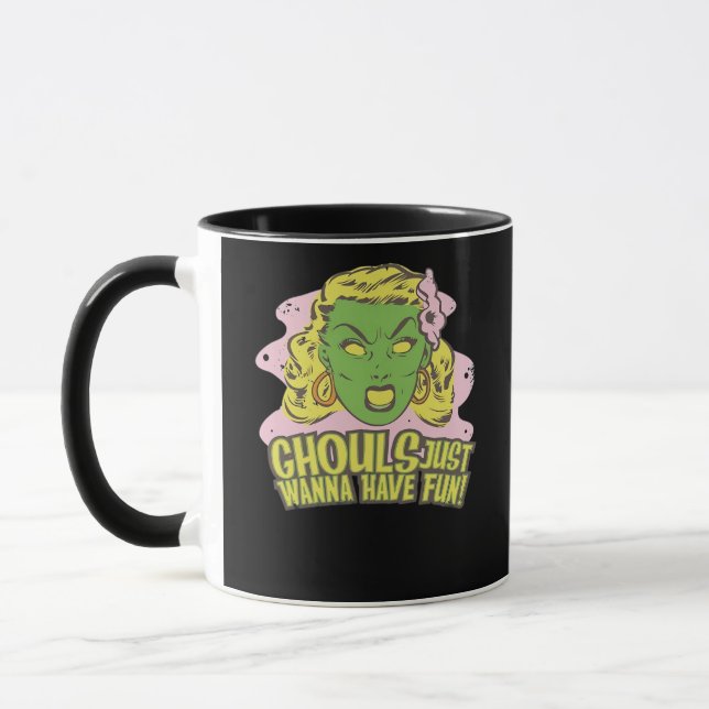 Ghouls vill bara ha Roligt Lazy Sloth Mugg (Vänster)