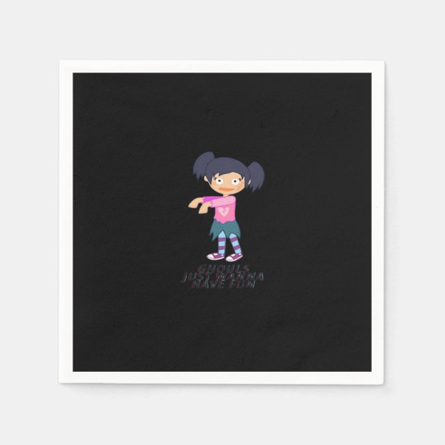 Ghouls vill bara ha Roligt och design Pappersservett (Framsidan)