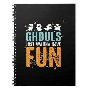 Ghouls vill bara ha Roligt på Halloween Costume Anteckningsbok