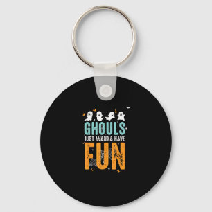 Ghouls vill bara ha Roligt på Halloween Costume Nyckelring