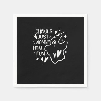 Ghouls vill bara ha Roligt på Halloween Pappersservett