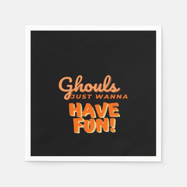 Ghouls vill bara ha Roligt Pappersservett (Framsidan)