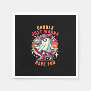 Ghouls vill bara ha Roligt Retro Disco Pappersservett