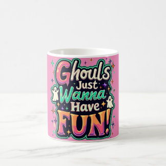 Ghouls vill bara ha Roligt - Retro Halloween Vibes Kaffemugg