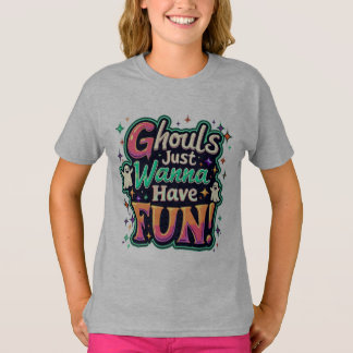 Ghouls vill bara ha Roligt - Retro Halloween Vibes T Shirt