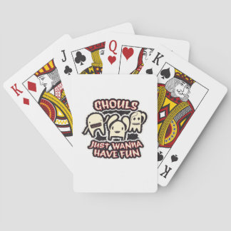 Ghouls vill bara ha Roligt Retro-taloky Casinokort
