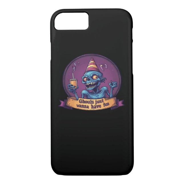 Ghouls vill bara ha Roligt Sloth och FUNNY Case-Mate iPhone Skal (Baksida)
