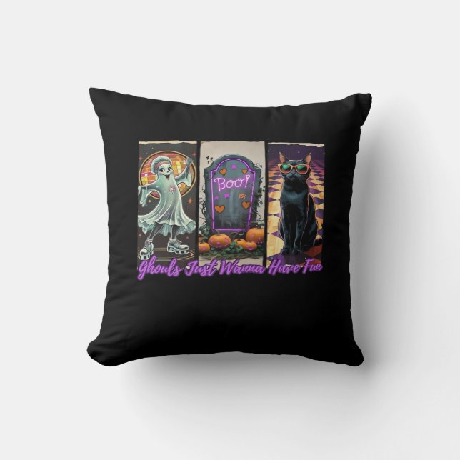 Ghouls vill bara ha Roligt Sloth Stil Kudde (Framsida)