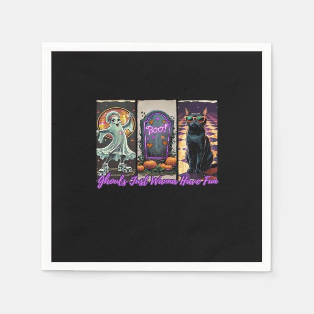 Ghouls vill bara ha Roligt Sloth Stil Pappersservett (Framsidan)