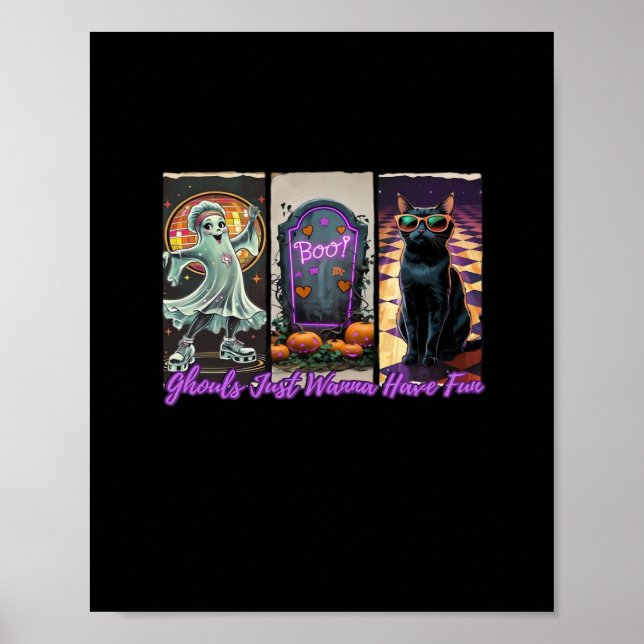 Ghouls vill bara ha Roligt Sloth Stil Poster (Framsidan)