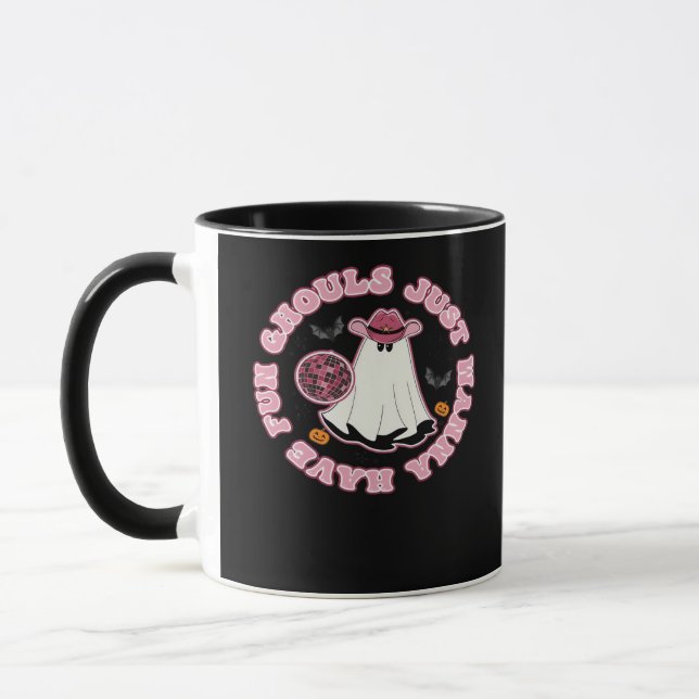 Ghouls vill bara ha Roligt (Westerna Stil Hallowee Mugg (Vänster)