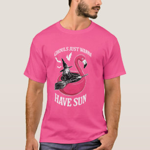 Ghouls vill bara ha Sol på ett Bassäng-funny S T Shirt