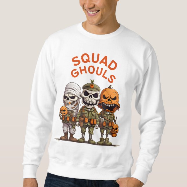 Ghoulsarmén - Halloween Costumes Soldier Lång Ärmad Tröja (Framsida)