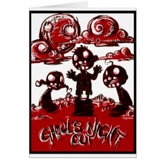 Ghoulsnatt ut hälsningskort