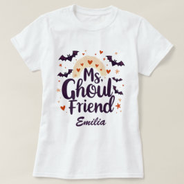 Ghoulvän Kawaii Namn Halloween T-shirt