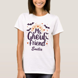 Ghoulvän Kawaii Namn Halloween T-shirt