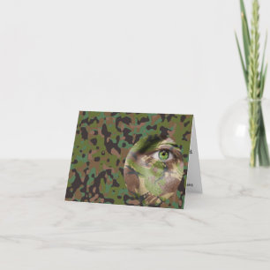 GI Camouflage Soldier Party Personlig Inbjudan