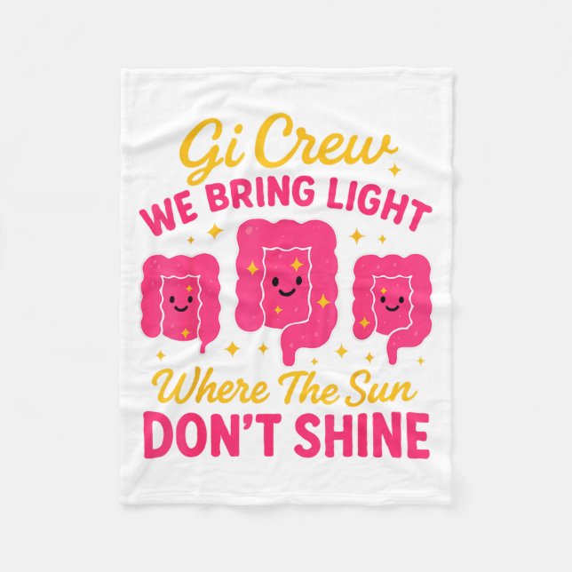 Gi Crew We Bring Light Where The Sun Don't Shine  Fleecefilt (Framsidan)