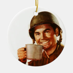 GI Cuppa Joe Julgransprydnad Keramik